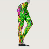 Leggings Art Jardin feuille texturé (Droite)