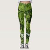 Leggings Art lunatique impair de monstre de crâne minable (Devant)