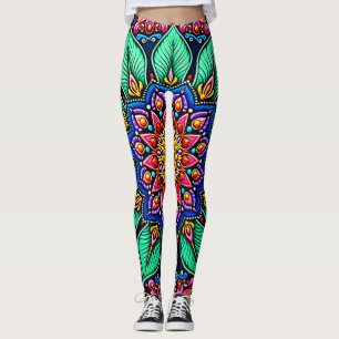 Leggings Art mandala floral vibrant