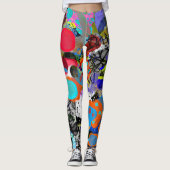 Leggings art moderne Abstrait adorable (Devant)