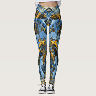Leggings Art Moderne Abstrait de Glace Tourbillonnante