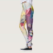 Leggings Art moderne Abstrait Kandinsky Jaune Rouge Bleu (Gauche)