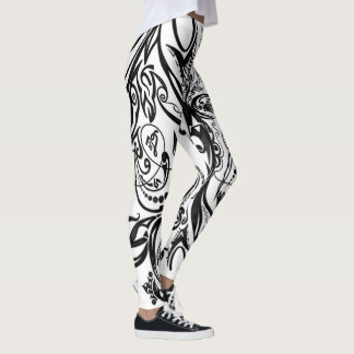 Leggings Art monochrome inspiré de la nature