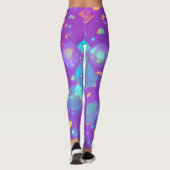 Leggings Art nébuleux galaxy (Dos)
