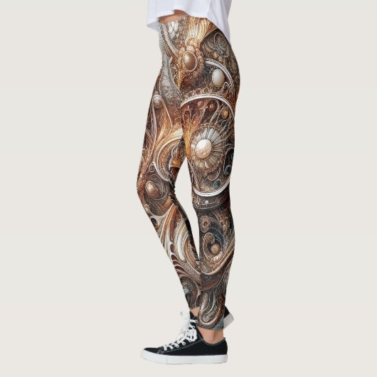 Leggings Art nouveau Abstrait (Gauche)