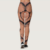 Leggings Art Nouveau Tons Terre (Dos)
