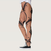 Leggings Art Nouveau Tons Terre (Gauche)