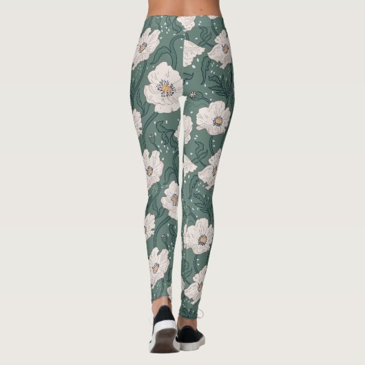 Leggings Art Nouveau William-Morris Pattern (Dos)