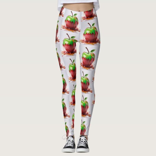 Leggings Art numérique Apple (Devant)