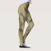 Leggings Art numérique sacré de la géométrie de cerfs (Droite)