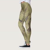 Leggings Art numérique sacré de la géométrie de cerfs (Gauche)