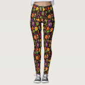 Leggings Art of Mexico Day of Dead Sugar Skulls (Devant)