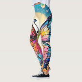 Leggings Art papillon floral (Gauche)