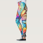 Leggings Art papillon vibrant (Gauche)