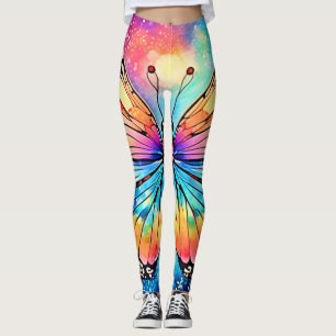 Leggings Art papillon vibrant