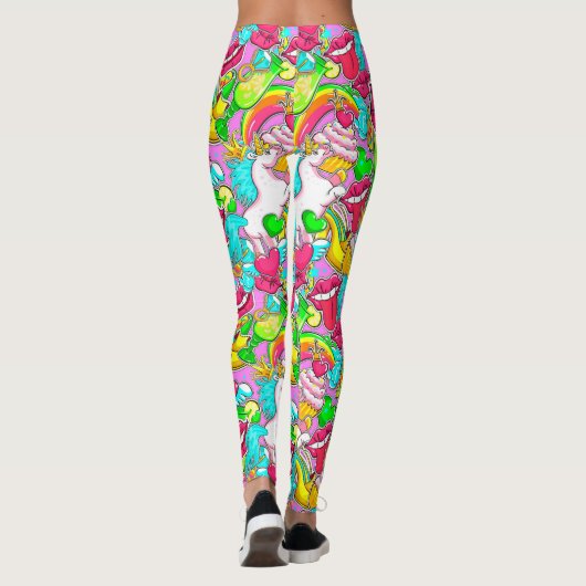 Leggings Art pop coloré (Dos)