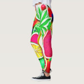Leggings Art Pop Fruit Coloré (Gauche)