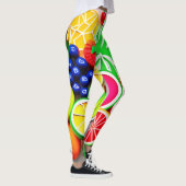 Leggings Art Pop Fruit Coloré (Droite)