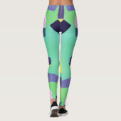 Leggings Art pop géométrique (Dos)