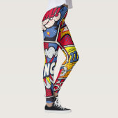 Leggings Art pop rétro, motif de la bande dessinée. (Droite)