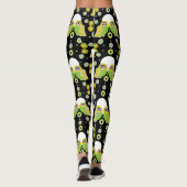 Leggings Art populaire de Chouette scandinave (Dos)