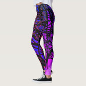 Leggings Art psychédélique coloré (Gauche)