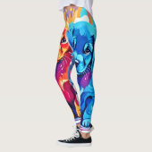 Leggings Art Puppy Coloré (Gauche)