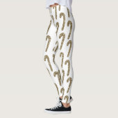 Leggings Art simple de calque de Noël (Gauche)
