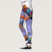 Leggings Art spatial Hoverboard Alien Skateur Gravité facul (Gauche)