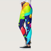 Leggings Art Splash Arc-en-Ciel (Gauche)