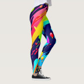 Leggings Art Splash Arc-en-Ciel (Droite)