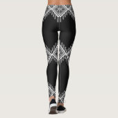 Leggings Art tribal noir et blanc (Dos)