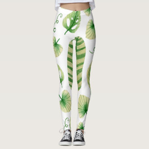 Leggings Art tropical coloré
