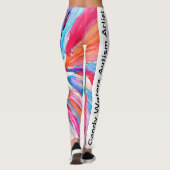 Leggings Artiste de l'autisme Candy Waters (Dos)