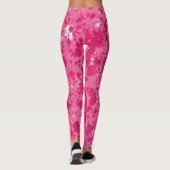 Leggings Artistic Abstrait rose Aquarelle Peinture (Dos)