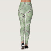 Leggings Artistic Zombie Skin Texture Pattern (Dos)