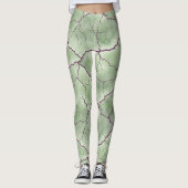 Leggings Artistic Zombie Skin Texture Pattern (Devant)