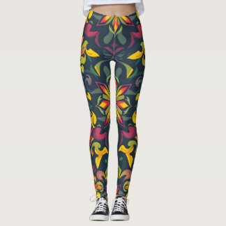Leggings artistiques dynamiques Élégante impressio