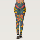 Leggings Artistiques Vibrants - Décor De Maison Sa (Dos)