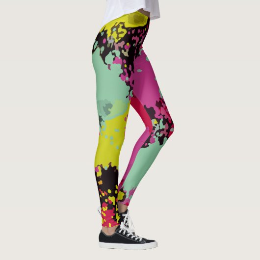 Leggings Artmixer (mode abstraite de couleur) #15 (Droite)