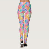 Leggings Artsy Abstrait Rainbow Watercolor Motif (Dos)