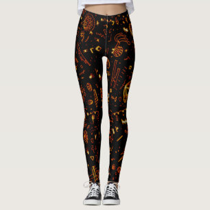 Leggings Artsy Gold Black