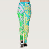 Leggings Artsy Green Jaune (Dos)
