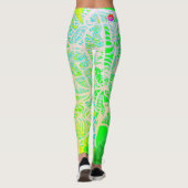 Leggings Artsy Green Jaune (Dos)