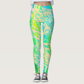 Leggings Artsy Green Jaune (Devant)