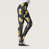 Leggings Artsy Modern Yellow Black Watercolor Beer Stein (Droite)