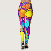 Leggings Artwork de bulles Abstraites dynamiques (Dos)