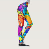 Leggings Artwork de bulles Abstraites dynamiques (Droite)