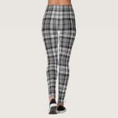 Leggings Ash Grey Blackwatch Campbell Tartan Plaid (Dos)