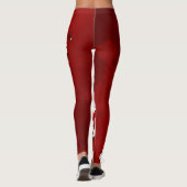 Leggings Asie Floral blanc cerisier rouge (Dos)